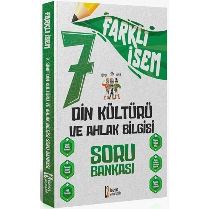 7.Sınıf Farklı İsem Din Kültürü Soru Bankası - İsem Yayınları