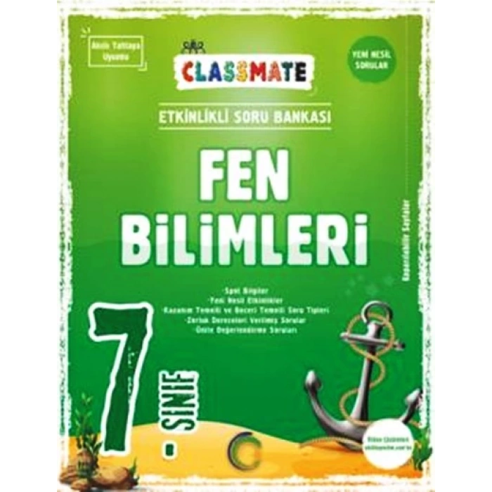 7.Sınıf Fen Bilimleri Soru Classmate - Okyanus Yayınları
