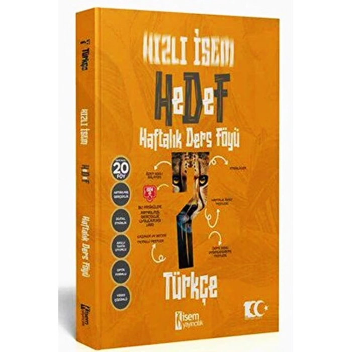 7.Sınıf Hızlı İsem Türkçe Hedef Haftalık Ders Föyü - İsem Yayınları