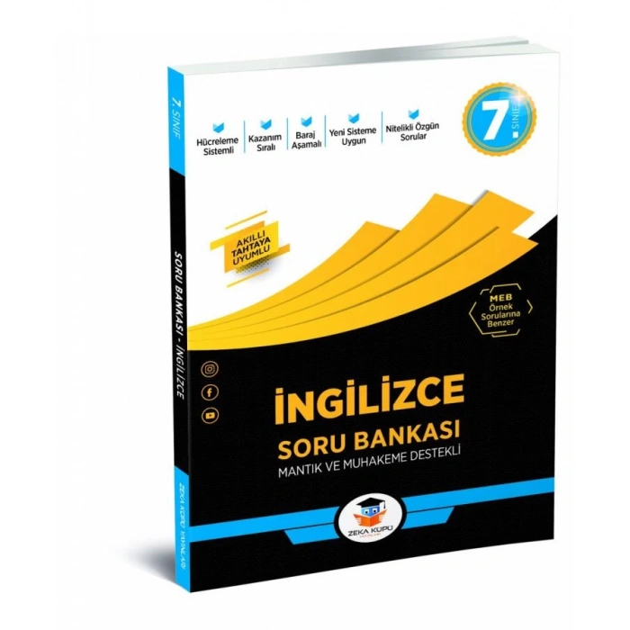 7.Sınıf İngilizce Soru Bankası Zeka Küpü Yayınları