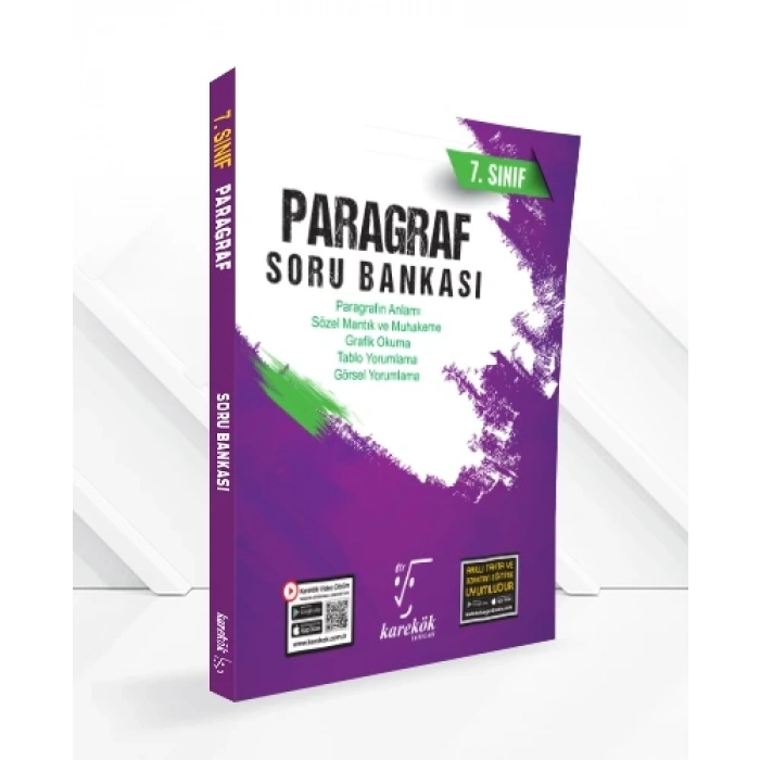7.Sınıf Paragraf Soru Bankası-Karekök Yayınları
