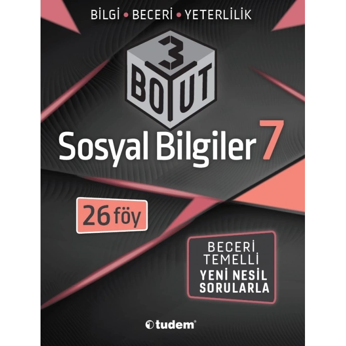 7.Sınıf Sosyal Bilgiler 3 Boyut 26 Föy - Tudem Yayınları