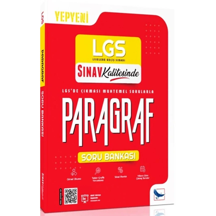 8.Sınıf Paragraf Soru Bankası LGS Sınav Kalitesinde- Sınav Yayınları