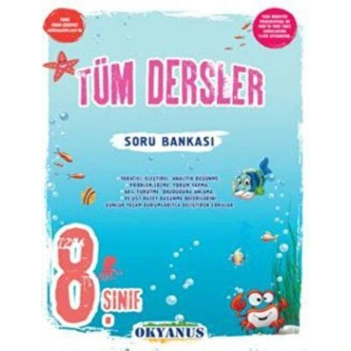 8.Sınıf Tüm Dersler Soru Bankası - Okyanus Yayınları