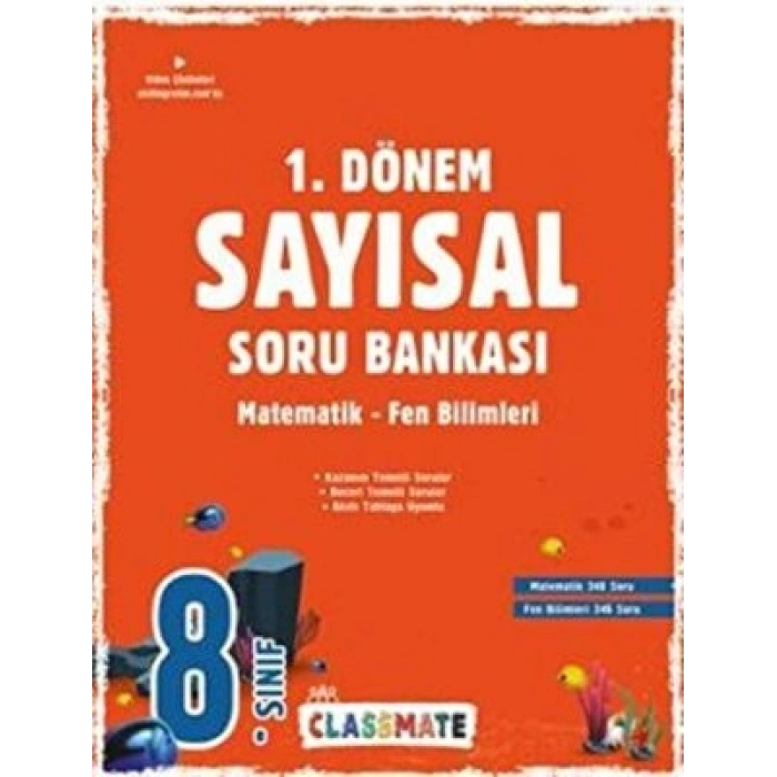 8.Sınıf Classmate 1.Dönem Sayısal Soru Bankası - Okyanus Yayınları
