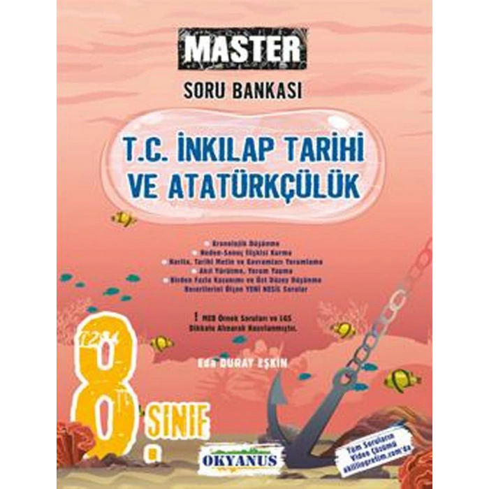 8.Sınıf Master İnkılap T. ve Atatürkçülük Soru Bankası Okyanus Yayınları