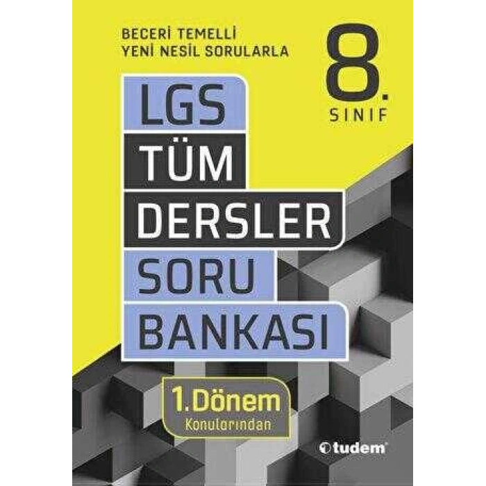 8. Sınıf 1. Dönem Tüm Dersler Soru Bankası-Tudem Yayınları