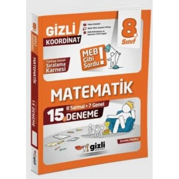 8. Sınıf Matematik 15`li Deneme-Şermin Paşalı-Gizli Yayınları