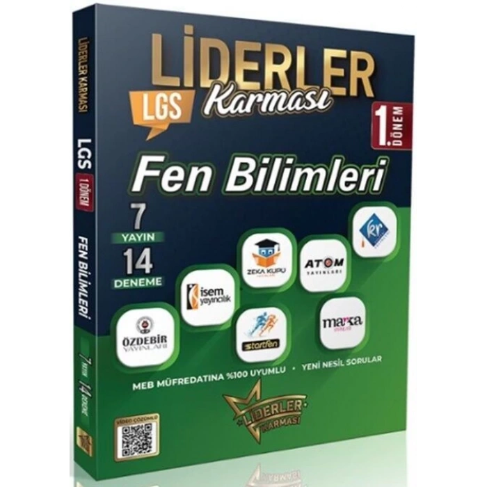 8.Sınıf 1.Dönem Fen Bilimleri Deneme Sınavı LGS - Liderler Karması Yayınları