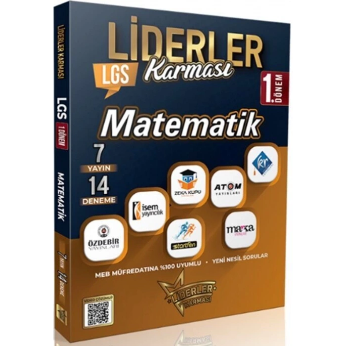 8.Sınıf 1.Dönem Matematik Deneme Sınavı LGS - Liderler Karması Yayınları