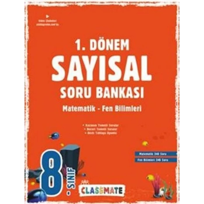 8.Sınıf Classmate 1.Dönem Sayısal Soru Bankası - Okyanus Yayınları