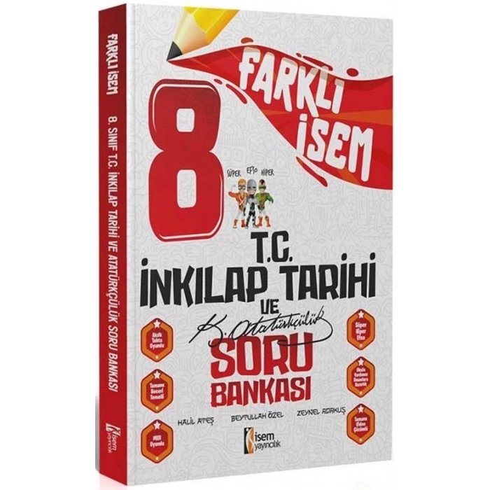 8.Sınıf Farklı İsem İnkılap Tarihi Soru Bankası - İsem Yayınları