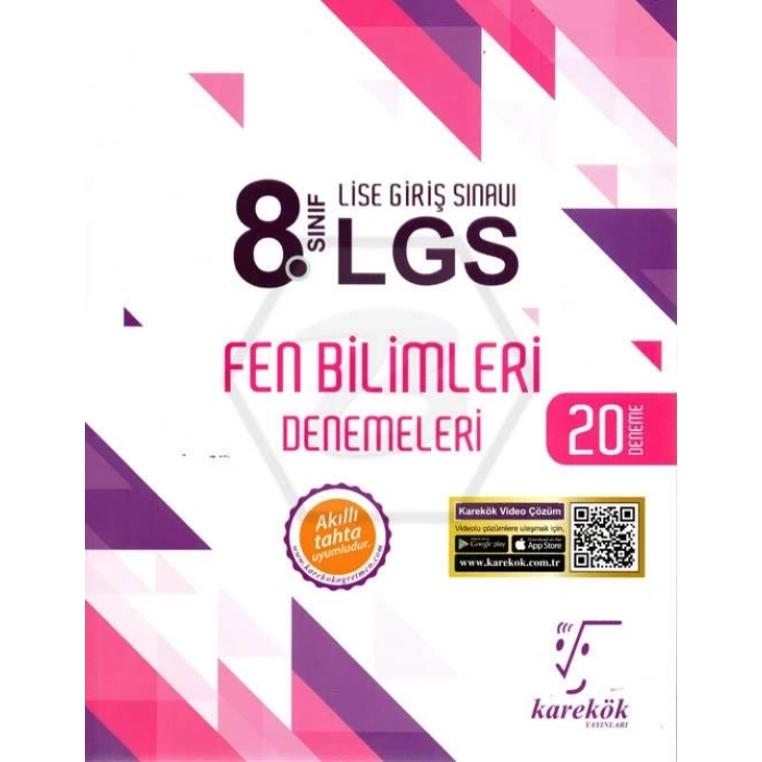 8.Sınıf Fen Bilimleri Deneme Sınavı LGS - Karekök Yayınları