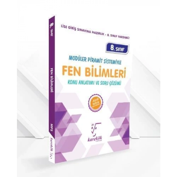 8.Sınıf Fen Bilimleri MPS Konu Anlatımı ve Soru Çözümü Karekök Yayınları