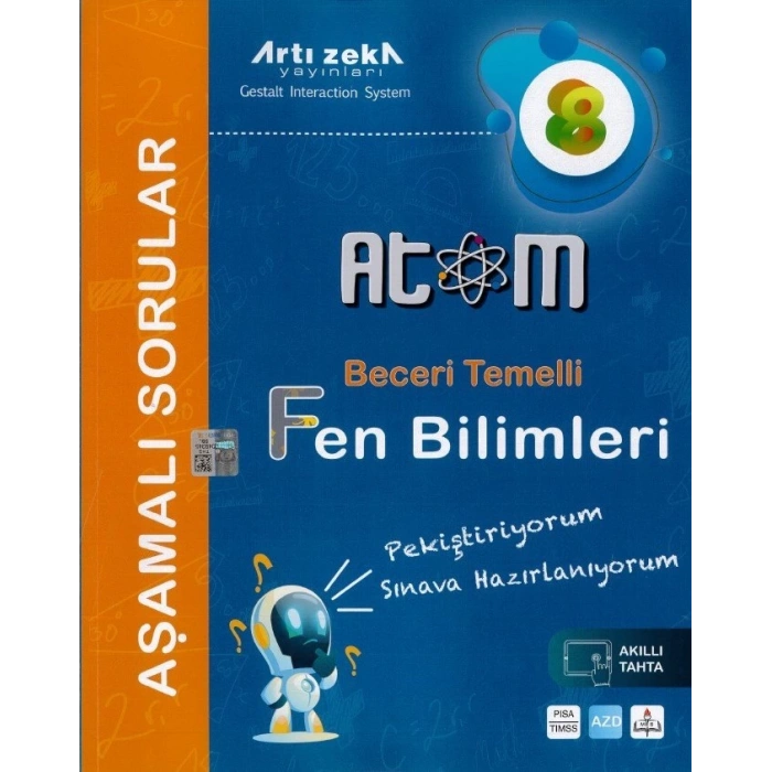 8.Sınıf Fen Bilimleri Soru Bankası Aşamalı - Artı Zeka Yayınları