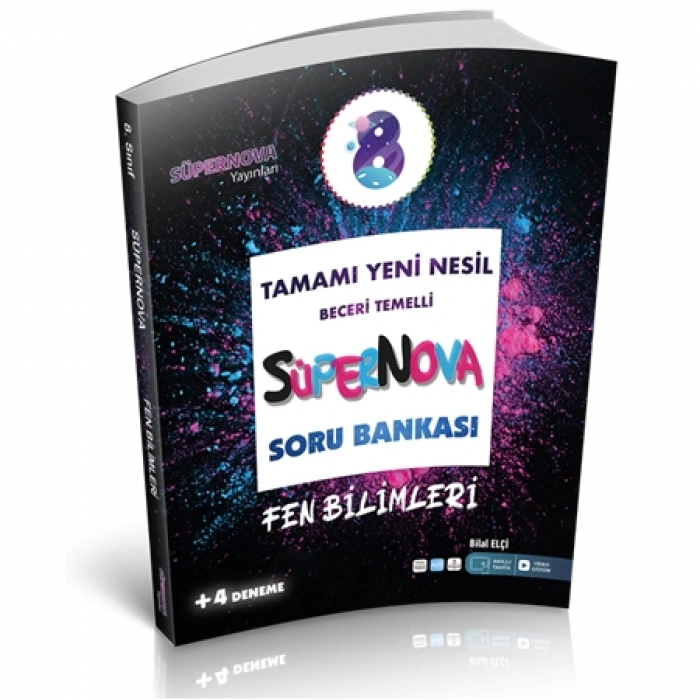 8.Sınıf Fen Bilimleri Soru Bankası Süpernova - Artı Zeka Yayınları