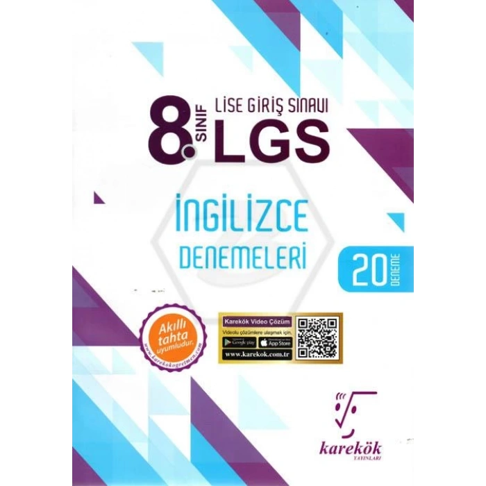8.Sınıf İngilizce Deneme Sınavı LGS - Karekök Yayınları