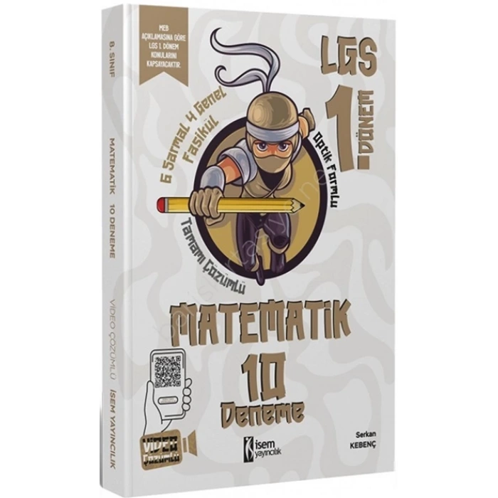 8.Sınıf LGS 1.Dönem Matematik 10 Deneme - İsem Yayınları