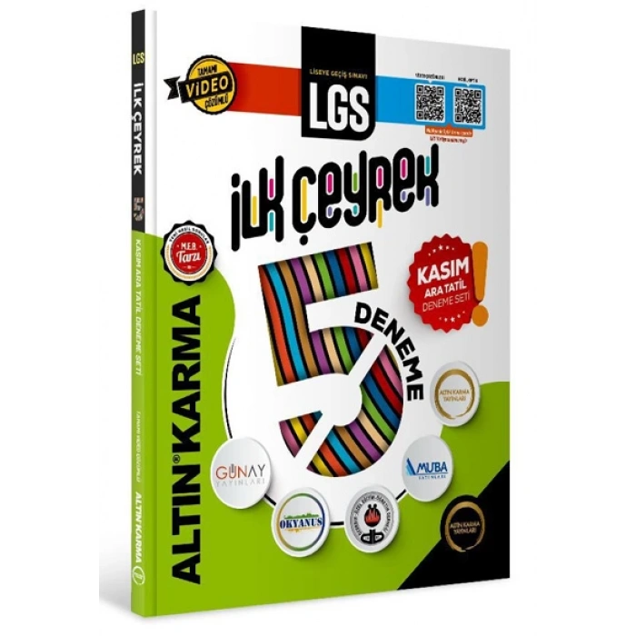 8.Sınıf LGS Deneme 5 Li İlk Çeyrek-AltınKarma Yayınları