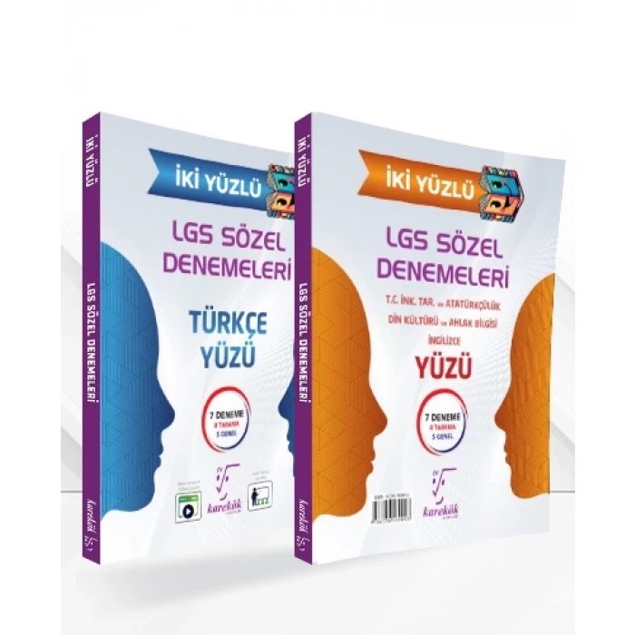 8.Sınıf LGS İki Yüzlü Sözel Denemeleri-Karekök Yayınları