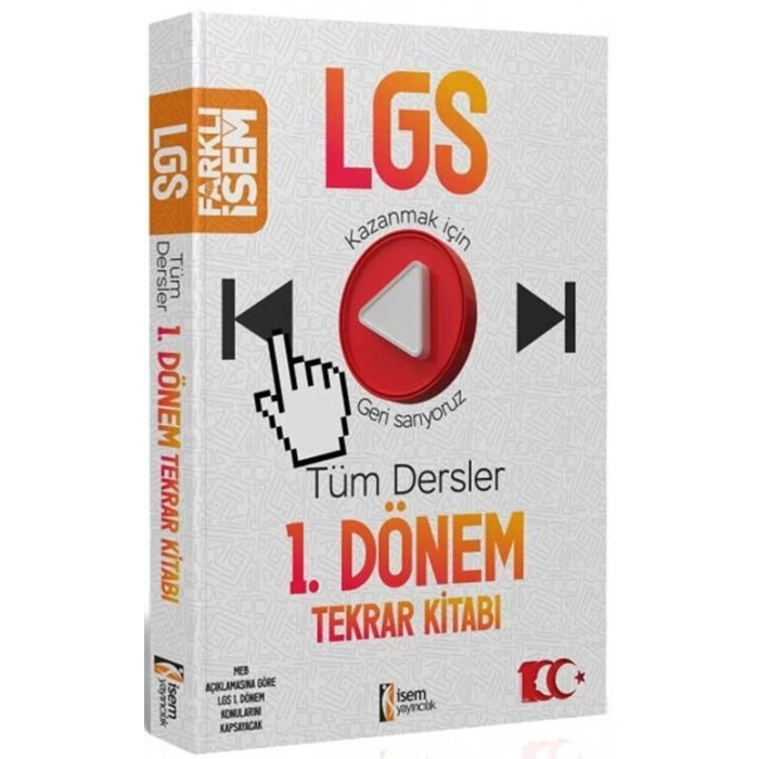 8.Sınıf LGS Tüm Dersler 1.Dönem Tekrar Kitabı - İsem Yayınları