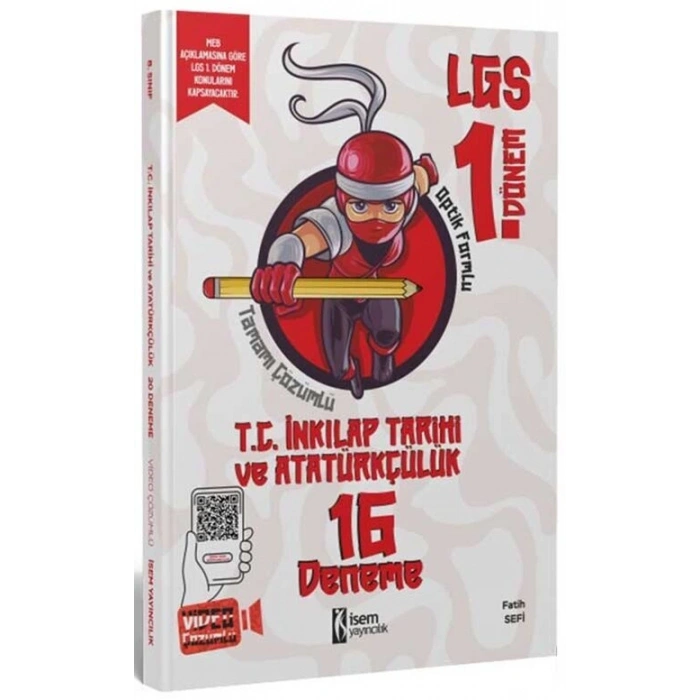 8.Sınıf LGS1. Dönem İnkılap Tarihi 16 Deneme - İsem Yayınları