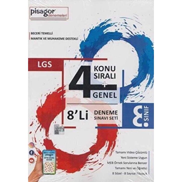 8.SINIF PİSAGOR 4+4 8Lİ KONU SIRALI DENEME