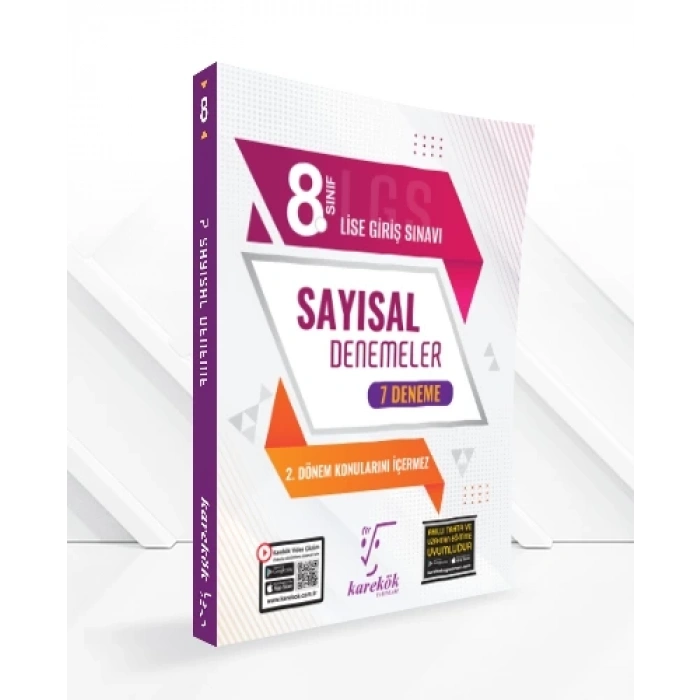 8.Sınıf Sayısal Deneme Sınavı 7li (2.Dönem Konularını İçermez) - Karekök Yayınları