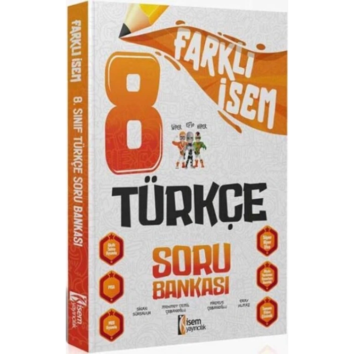 8.Sınıf Türkçe Farklı İsem Soru Bankası - İsem Yayınları
