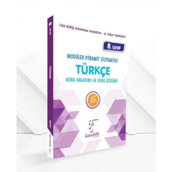 8.Sınıf Türkçe Konu Anlatımı LGS - Karekök Yayınları