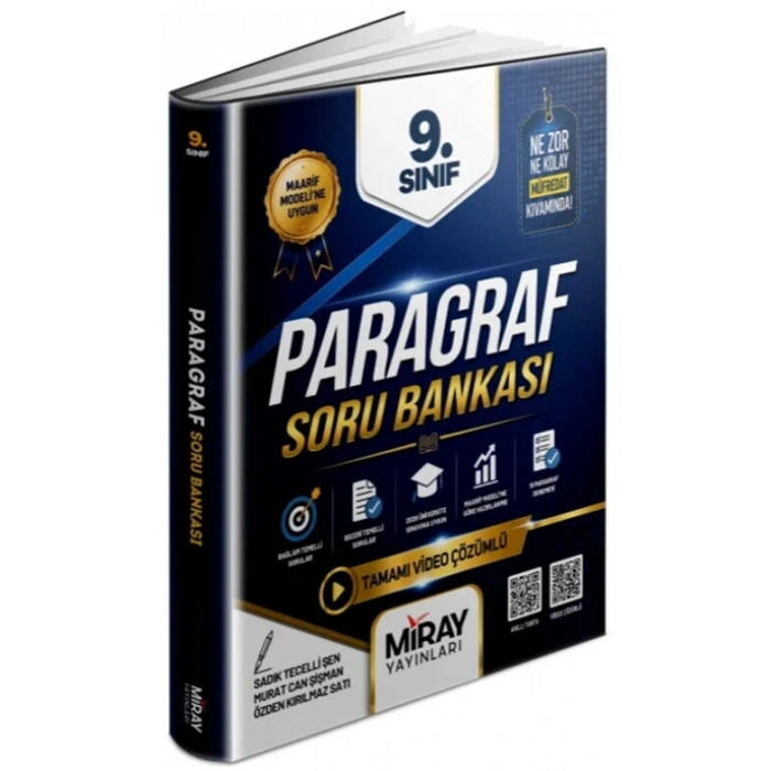 9.Sınıf Paragraf Soru Bankası - Maarif Model Miray Yayınları