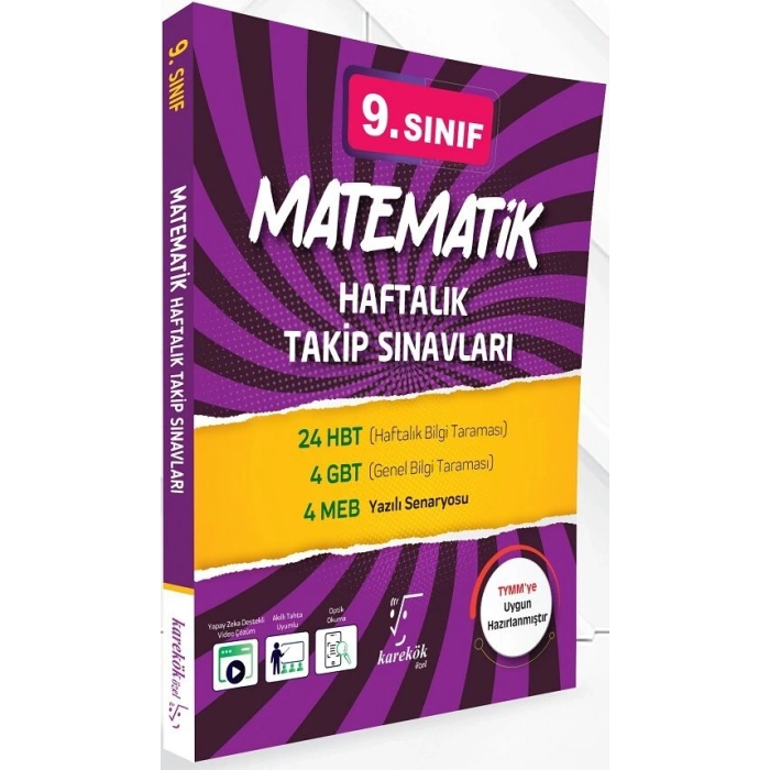 9.Sınıf Matematik Haftalık Takip Sınavları - Karekök Yayınları