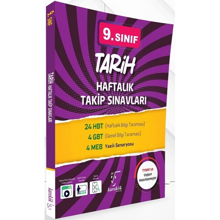 9.Sınıf Tarih Haftalık Takip Sınavları - Karekök Yayınları