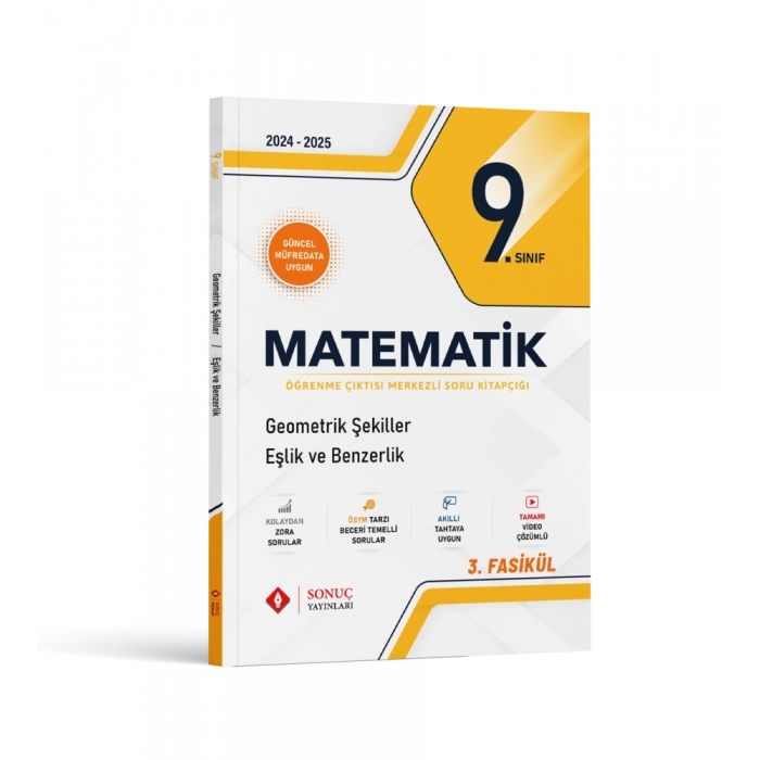 9.Sınıf Geometrik Şekiller Eşlik Ve Benzerlik-Sonuç Yayınları