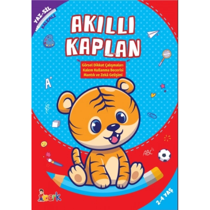 Akıllı Kaplan Yaz-Sil Kitapları - Bıcırık Yayınları