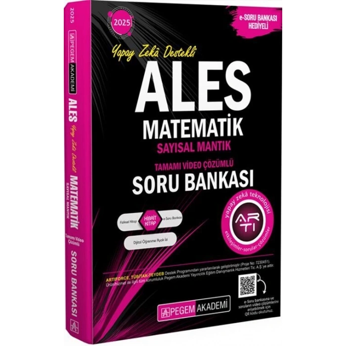 ALES Matematik Sayısal Mantık Tamamı Çöz.Soru 2025-Pegem Yayınları
