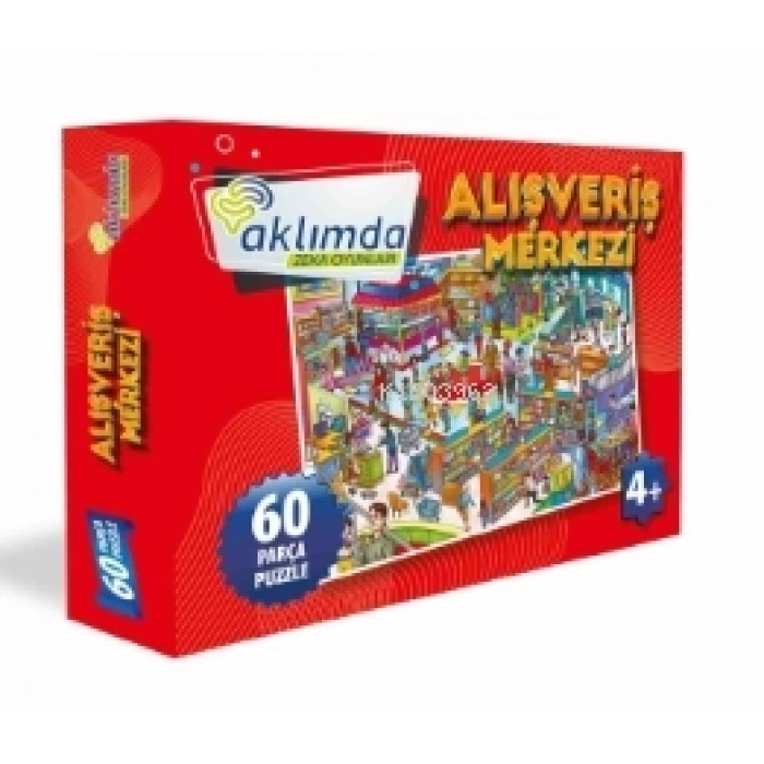 Alışveriş Merkezi 60 Parça Puzzle - Aklımda Zeka Oyunları