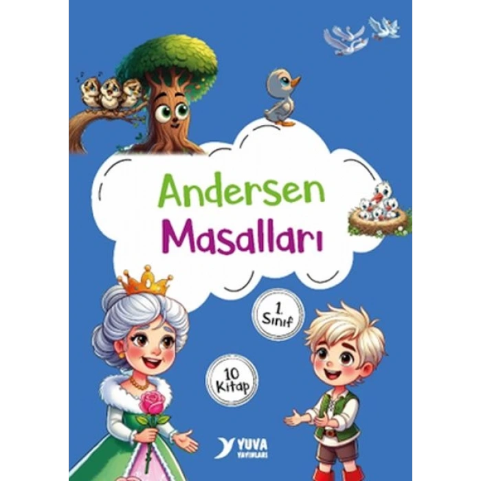 Andersen Masalları 1.Sınıf 10 Kitap+Soru Kitabı-Yuva Yayınları