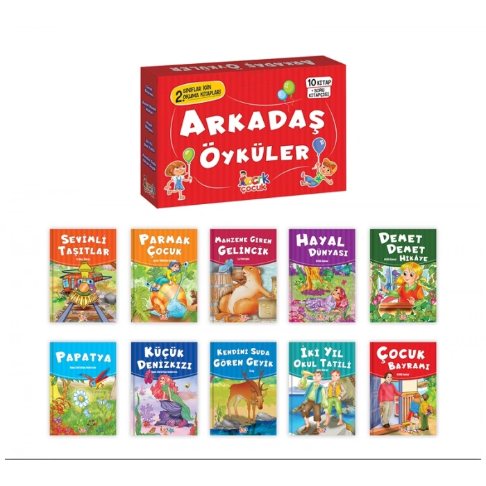 Arkadaş Öyküler (10 Kitap) 2.sınıf hikaye - Bıcırık Yayınları