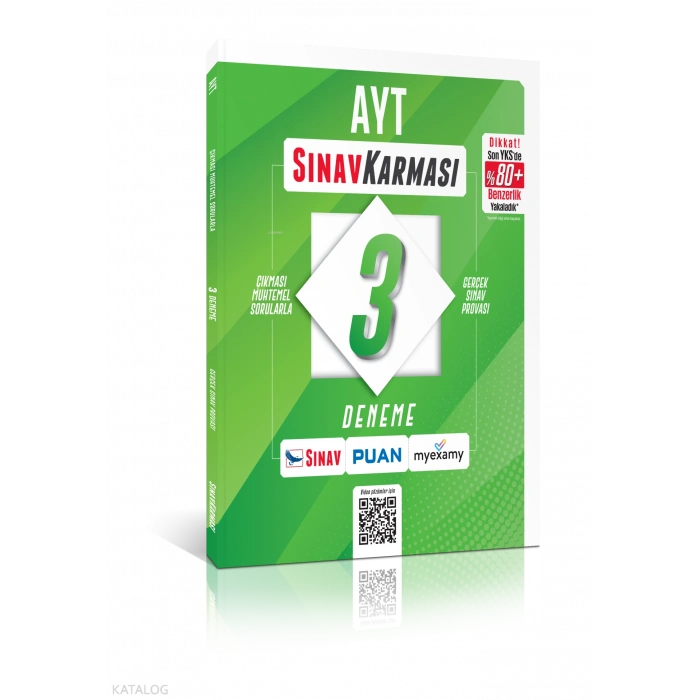 AYT 3 Deneme Çözümlü-Sınav Karması-Sınav Yayınları
