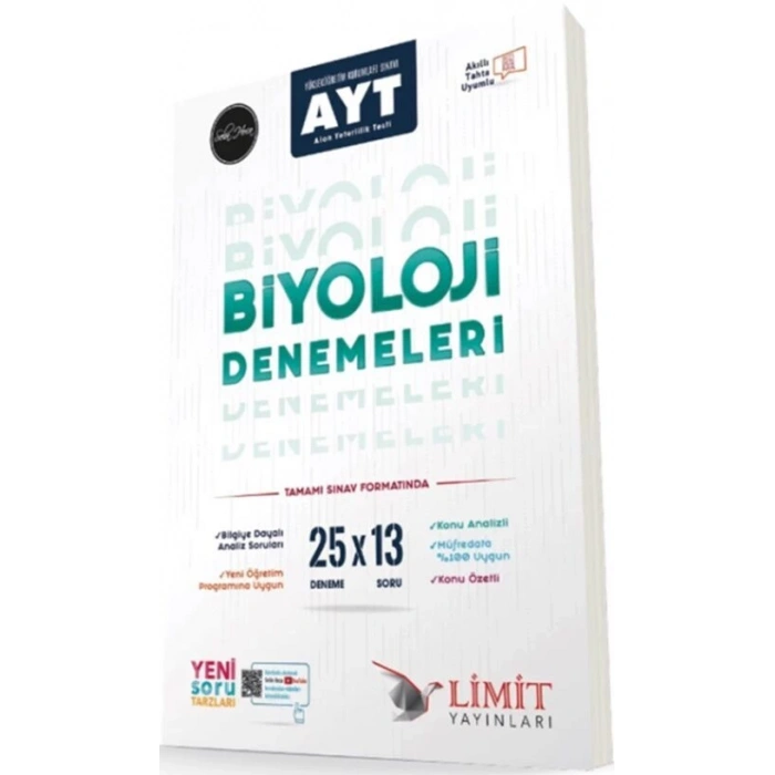 AYT Biyoloji Deneme-Limit Yayınları