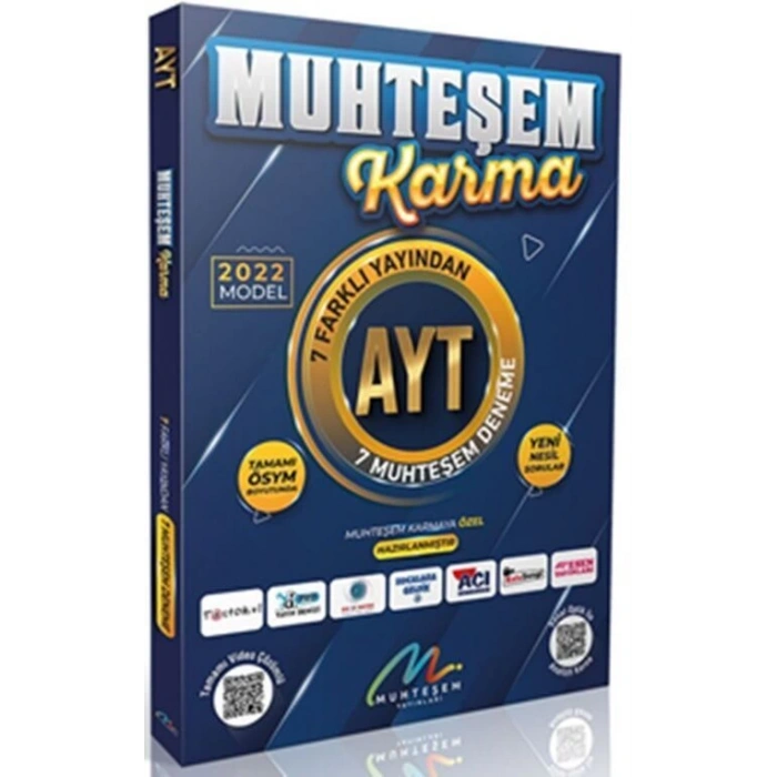 AYT Deneme Sınavı 7li - Muhteşem Karma Yayınları