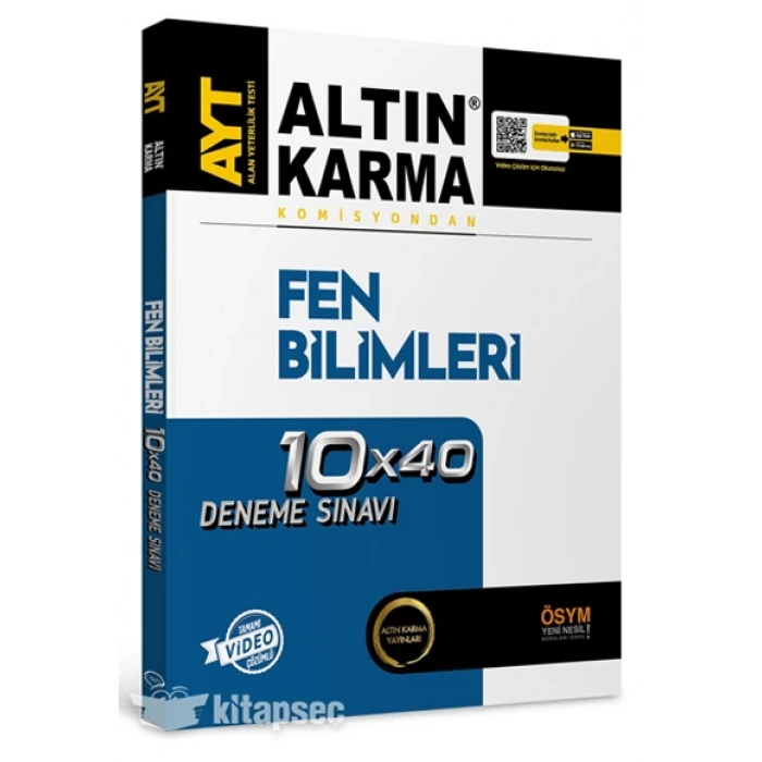AYT Fen Bilimleri Deneme Sınavı - Altın Karma Yayınları