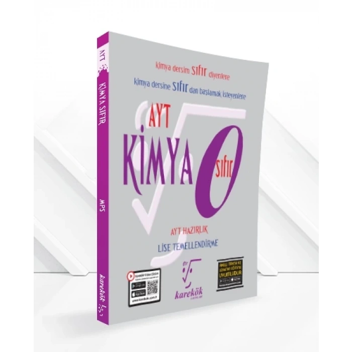 AYT Kimya Sıfır - Karekök Yayınları