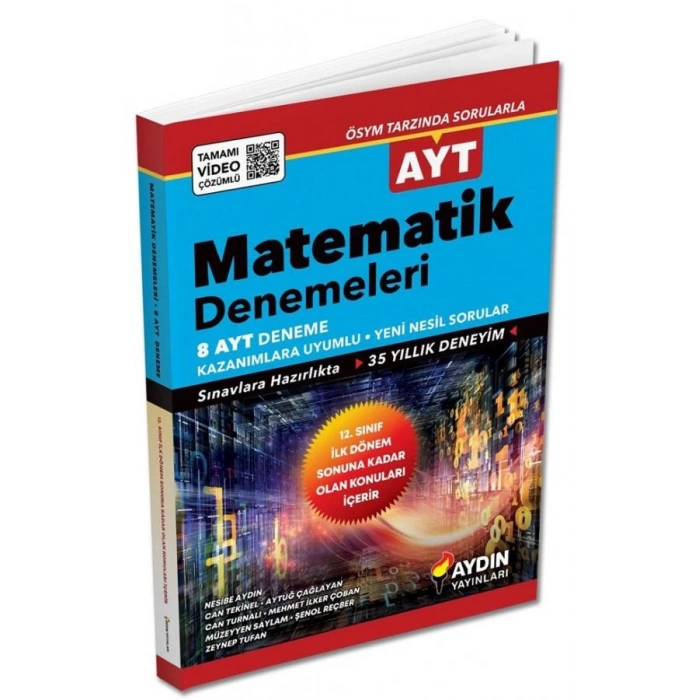 AYT Matematik Deneme Sınavı (2.Dönem Konularını İçermez) - Aydın Yayınları