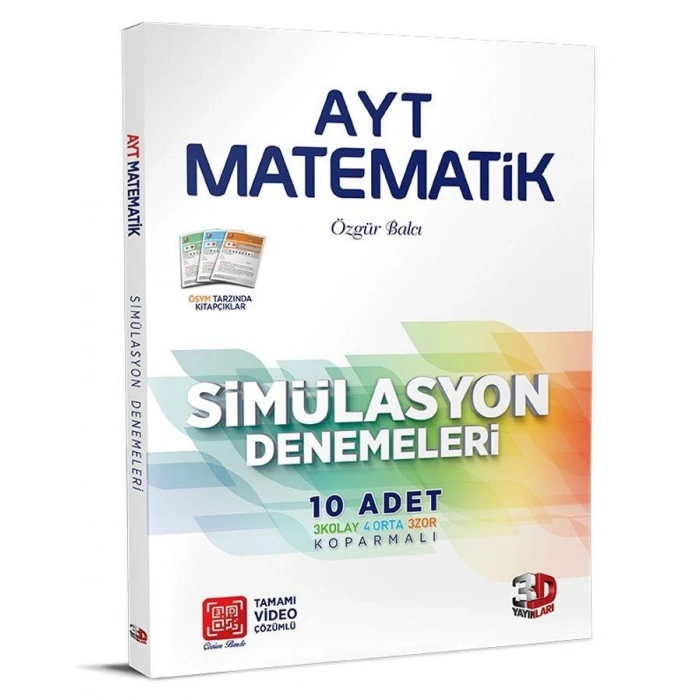 AYT Matematik Deneme Sınavı Simülasyon- 3D Yayınları