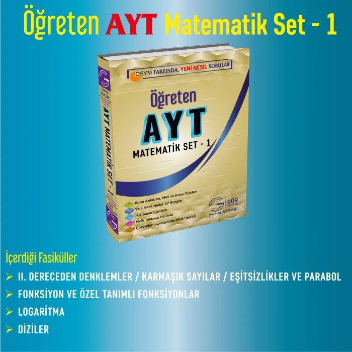 AYT Öğreten Matematik Set-1 - Gür Yayınları