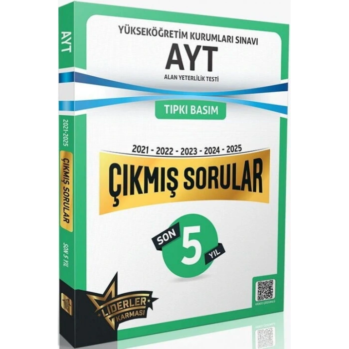 AYT Son 5 Yıl Çıkmış Sorular-Lider Karması