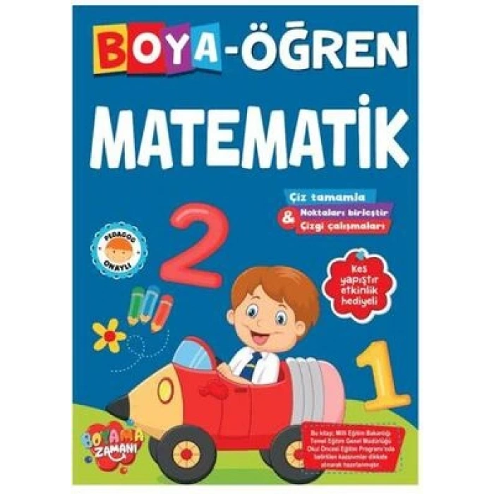 Boya Öğren Matematik-Boyama Zamanı-Revzen Kitap