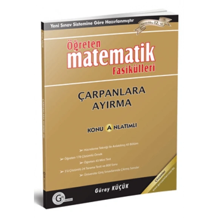 Çarpanlara Ayırma (Öğreten Seri) - Gür Yayınları